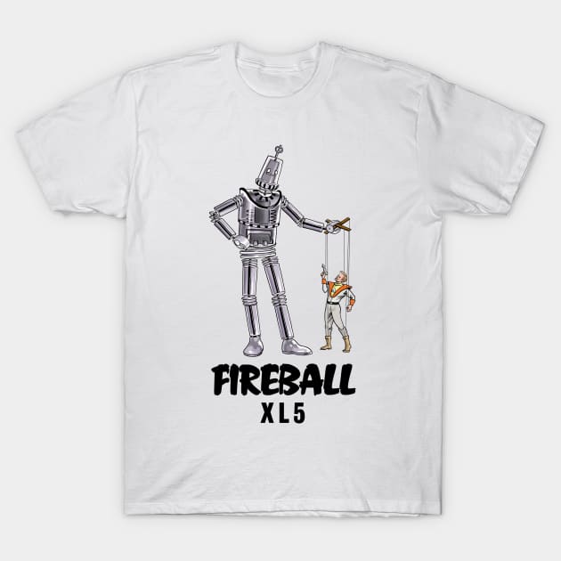 Robert the Robot from 'Fireball XL5' T-Shirt by RichardFarrell